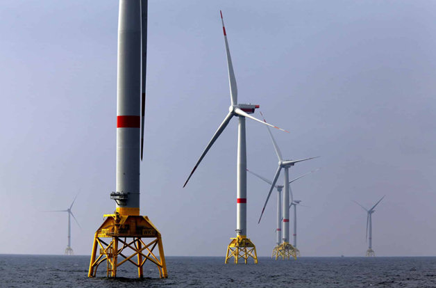 Installation industrielle et éoliennes